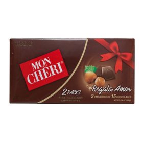 Ferrero Mon Cheri Hazelnut Chocolates - 15 pieces (2 Packs