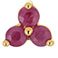 Ruby, variant on Micro Mini Diamond Stud Earrings in 14K Gold