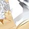 Lab Created White Sapphire, variant on Oval Cut London Gemstone & 0.19 CT.T.W. Diamond Ring in 14K Gold