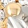 White Sapphire, variant on Lab Created Emerald Cut Gemstone & Diamond Ring in 14K Gold