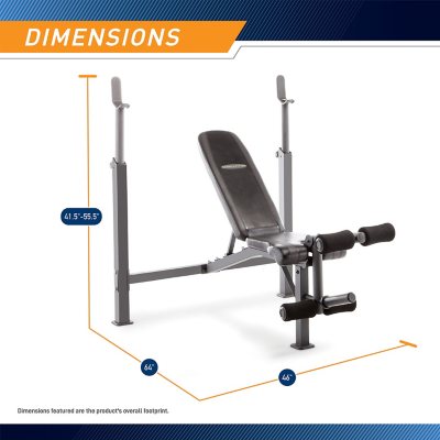 Olympic discount bench dimensions