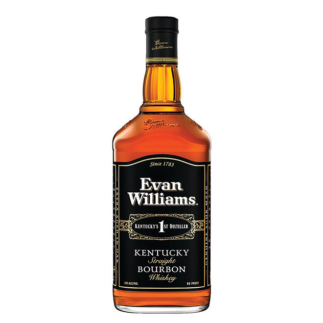 Evan Williams Black Label Straight Bourbon 1.75 L