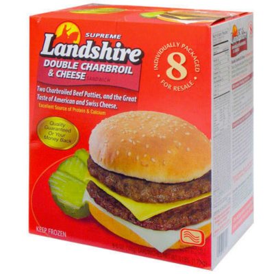 Landshire Double Charbroil Cheese 8 6oz Sam s Club