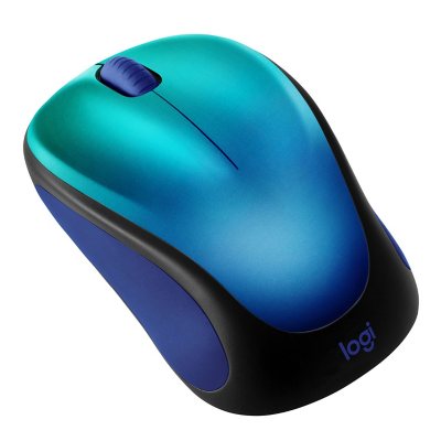 Logitech M317 Wireless Mouse (Blue Aurora):- Blue Aurora