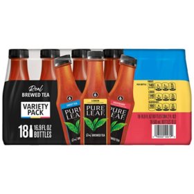 Pure Leaf Real Brewed Tea Variety Pack 16.9 fl. oz., 18 pk.