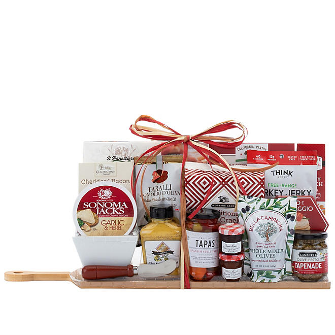 Holiday Charcuterie Gift Set with 15 Gourmet Foods