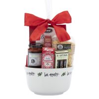 Italian Gift Basket with Six Gourmet Italian Foods