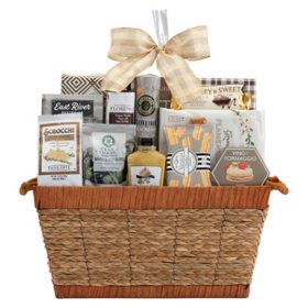 Lasting Impressions Woven Basket Gourmet Food Gift