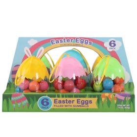 Gumball Easter Eggs, 6 pk.