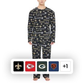NFL Men's Long Sleeve Top and Pant Pajama Set