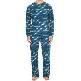 NFL Men's Long Sleeve Top and Pant Pajama Set- Choose Your Team