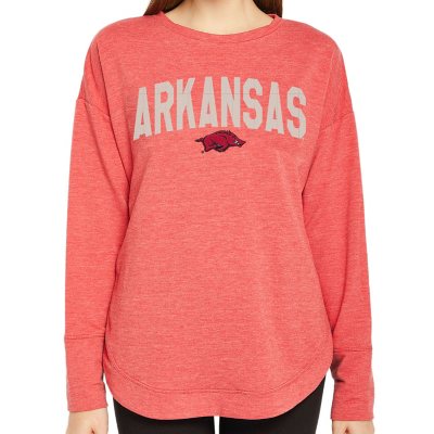 Ladies' NCAA Pullover Long Sleeve French Terry Top Arkansas Razorbacks ...