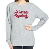 Ladies' NCAA Pullover Long Sleeve Sweaterknit Top Arkansas Razorbacks