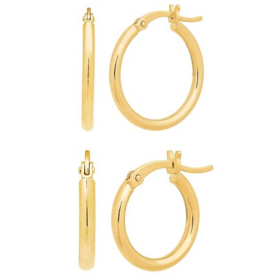 Sonoma Goods For Life® Worn Gold Chunky Hoop Earrings