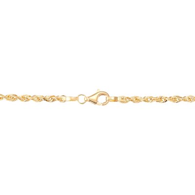 Mens 14k white hot sale gold rope chain