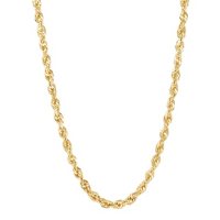 14K Yellow Gold 3.00-3.20MM Solid Rope Chain