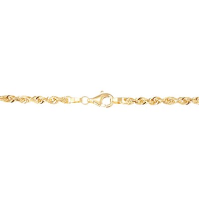 014 Gauge Rope Chain Necklace in 14K Hollow Gold - 20