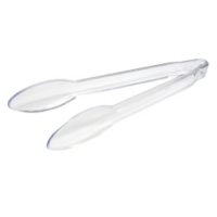 Plastic 12" Food Tongs - Clear - 48 pc.