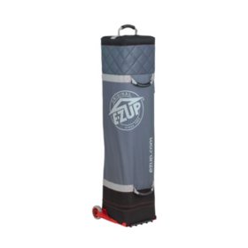 E-Z UP Deluxe Wide-Trax Roller Bag, 10' Gray with Black Accents