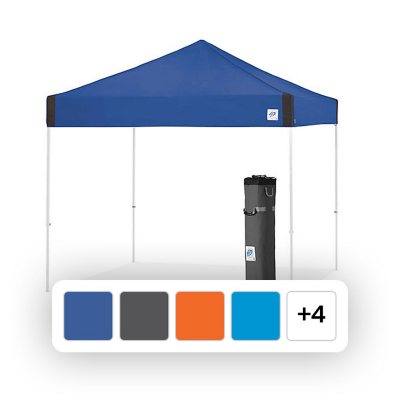 E-Z UP Pyramid Instant Shelter Canopy, 10' x 10' - Orange:- Orange