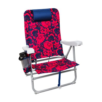 Hurley Standard Backpack Beach Chair Steel Knockout Floral Navy Sam s Club
