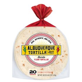 Albuquerque Tortilla Burrito Flour Tortillas 20 ct., 50 oz.