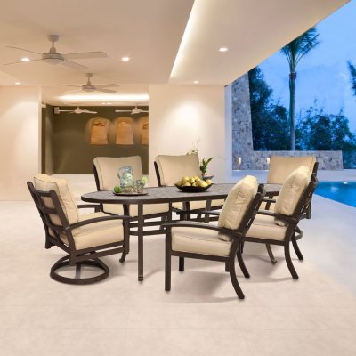 Neopolitan 7-Piece Cushioned Dining Set - Sam's Club