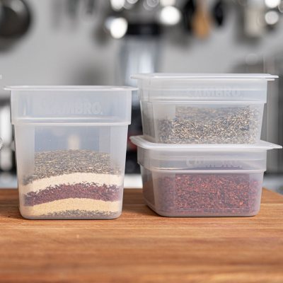 Cambro BPAFree Food Containers with Lids (1/2qt. & 1 qt., 10 pk