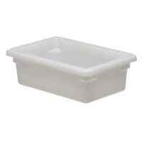 Cambro Poly Food Box, White, 18 x 12 x 6, White (3.5 gal., 1 pk. with lid)