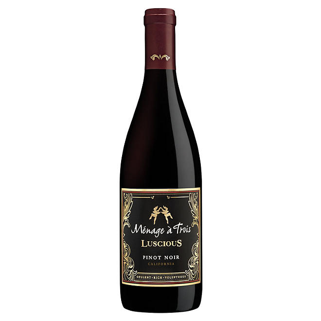 Menage a Trois Luscious Pinot Noir Red Wine (750 ml)