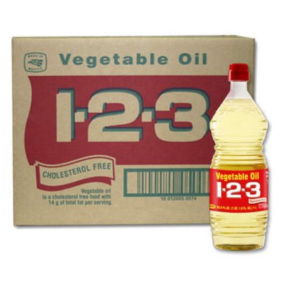 1-2-3 Olio vegetale - 12/33,8 once - Sams1-2-3 Olio vegetale - 12/33,8 once - Sams  