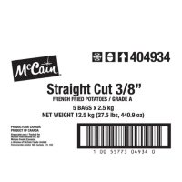 McCain Straight Cut Fries (5ct/5.5lbs)