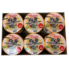 Sapporo Ichiban Tonkotsu Ramen Japanese Style Noodles 12 pk.