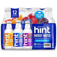 Hint Energy Flavored Water Variety Pack, Citrus, Blueberry Grape, and Black Raspberry (16 oz, 12 ct.)