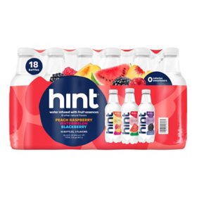 Hint Flavored Water Variety Pack 16 fl. oz., 18 pk.