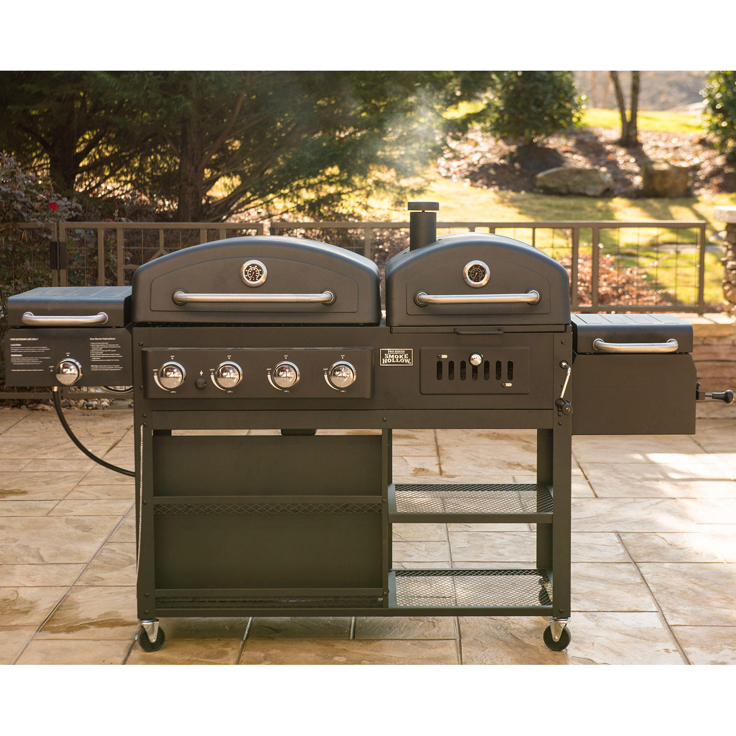 Smoke Hollow 4-in-1 Combo Gas & Charcoal Grill