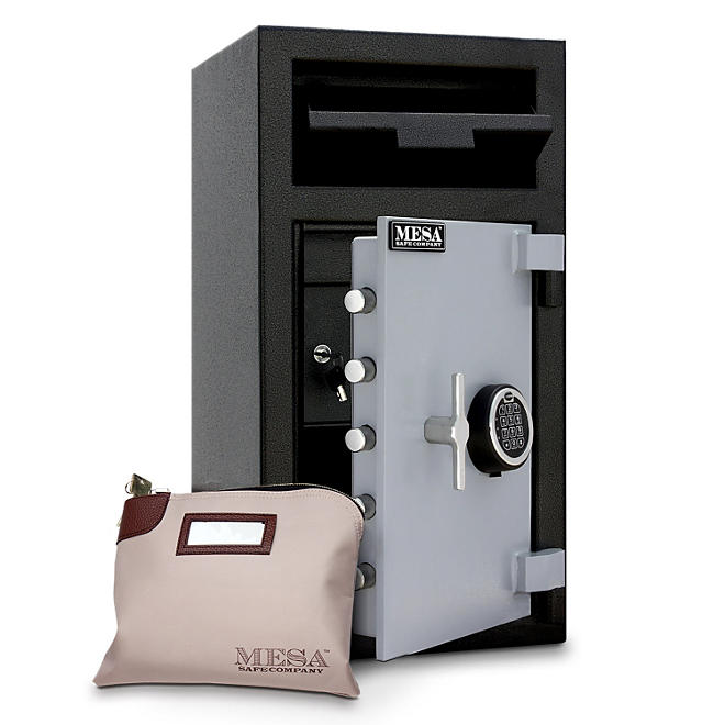 Mesa Safe Depository Safe with Interior Locker, 1.3 Cubic Feet