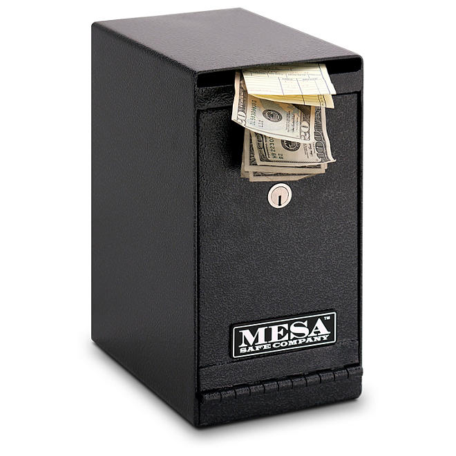 Mesa Safe All Steel Undercounter Depository Safe, 0.2 Cubic Feet