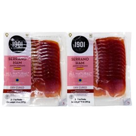 1901 All Natural Serrano Spanish Ham 7 oz., 2 pk.