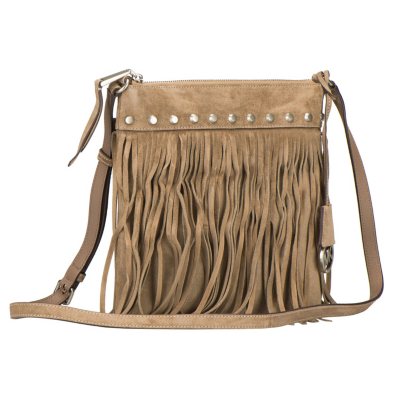 Michael kors suede fringe bag sale