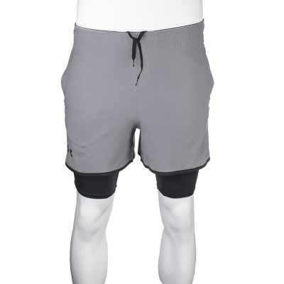 Under Armour Run Launch 7 inch 2 in 1 shorts in black