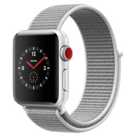 Apple Watch Series 3 Gps Cellular Silver Aluminum Case With Seashell Sport Loop Choose Size Sam S Club