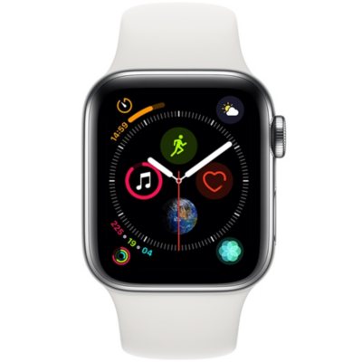 Apple Watch Series 4 GPS + Cellular 40MM Silver Stainless Steel ...