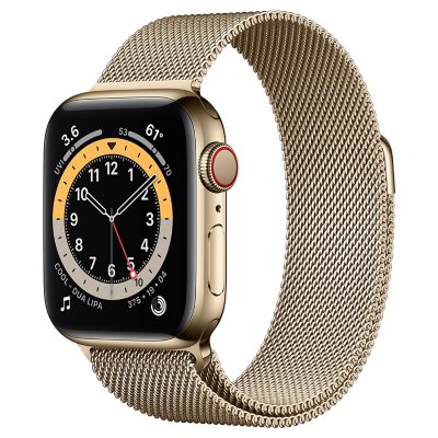 Apple Watch Series 6 Stainless Steel Case with Milanese Loop 40mm GPS Cellular Choose Color Sam s Club