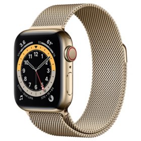 Apple Watch Series 6 Stainless Steel Case with Milanese Loop 40mm GPS + Cellular (Choose Color)