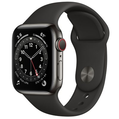 Apple Watch Series 6 Stainless Steel Case with Sport Band 40mm GPS Cellular Choose Color Sam s Club