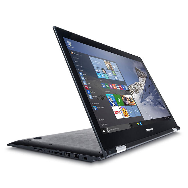 Lenovo Edge 2 Convertible 2-in-1 Touchscreen FHD 15.6" Ultrabook Notebook 80QF0006US, Intel Core i7-6500 Processor, 8GB Memory, 1TB Hard Drive, Intel HD Graphics 520, Backlit Keyboard, Windows 10