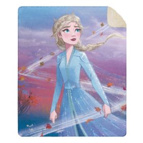 Frozen Cloud Throw Blanket With Sherpa Back 50 X 60 Various