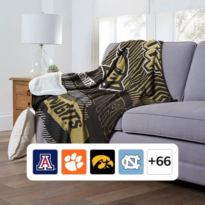 Officially Licensed NCAA Cloud Throw Blanket with Sherpa Back, 60' x 70' - UCF Central Florida Knights -:- UCF Central