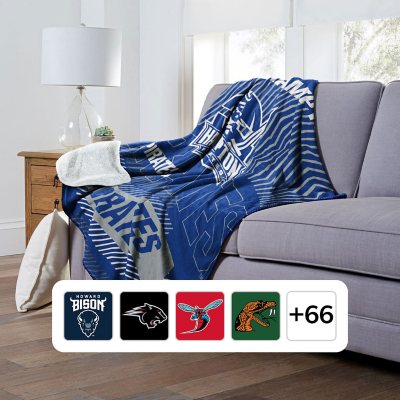 Officially Licensed NCAA Cloud Throw Blanket with Sherpa Back, 60' x 70' - Hampton -:- Hampton
